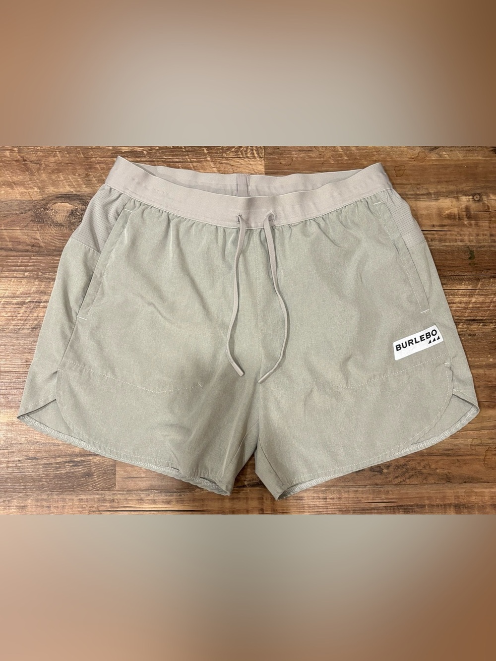 BURLEBO Men's Athletic Shorts - Light Sage